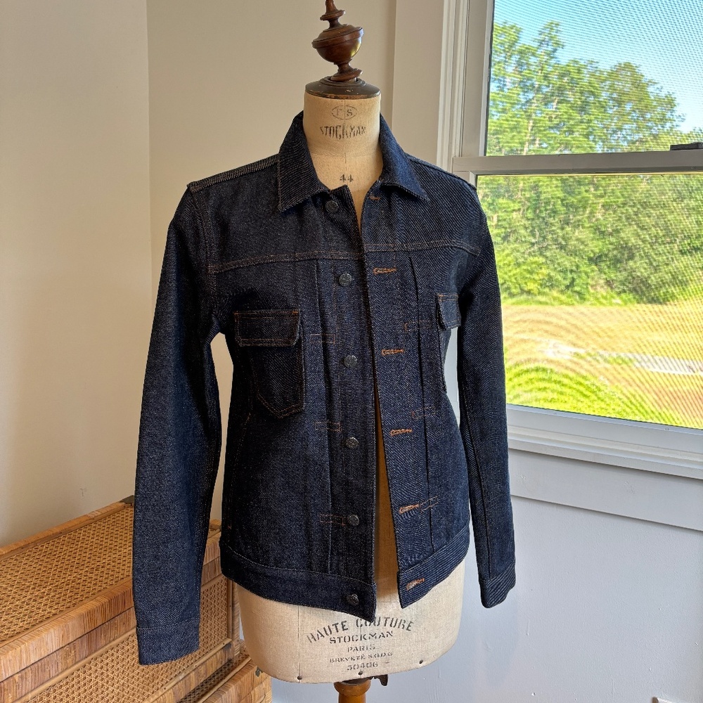 A.P.C. Dark Blue Denim Shirt Jacket